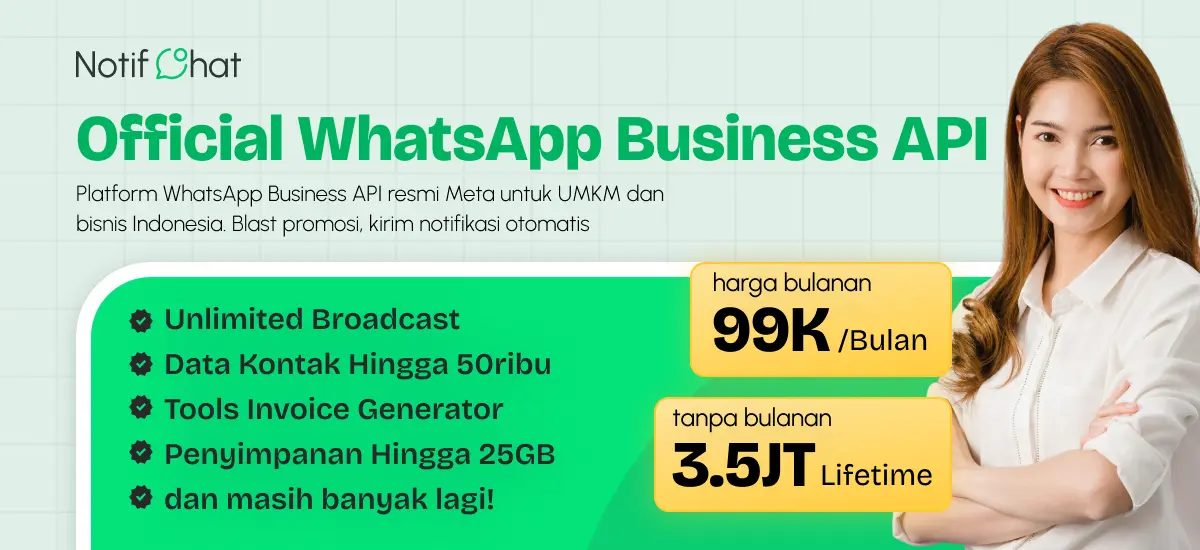 Promo WhatsApp Bisnis Resmi API BISNIS